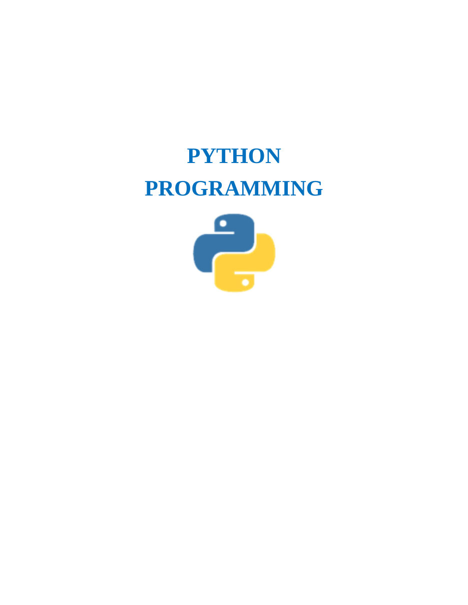 Python Programming — page 2
