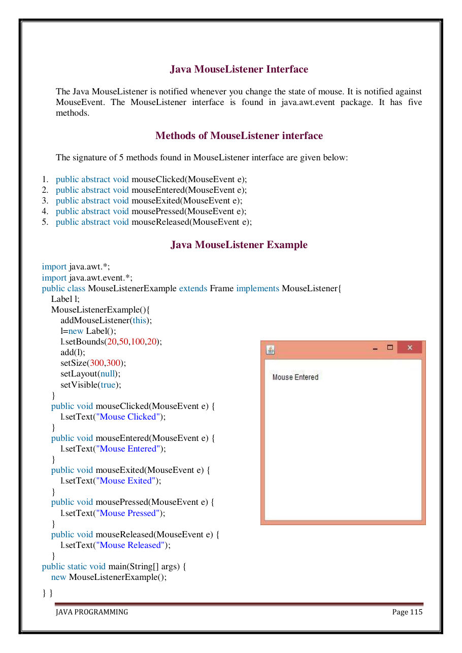 Java Programming Notes for B.Tech 2nd Sem — page 121