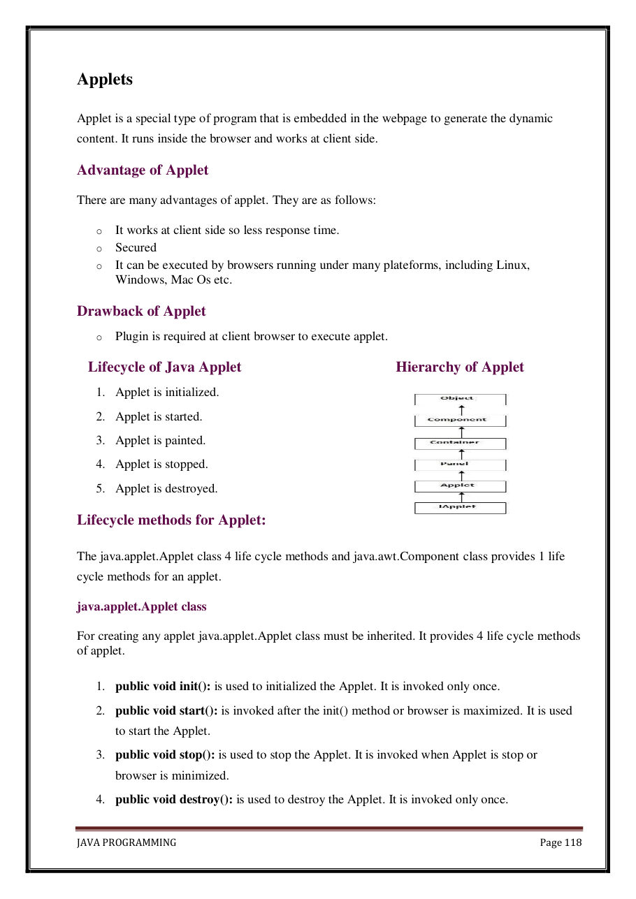 Java Programming Notes for B.Tech 2nd Sem — page 124