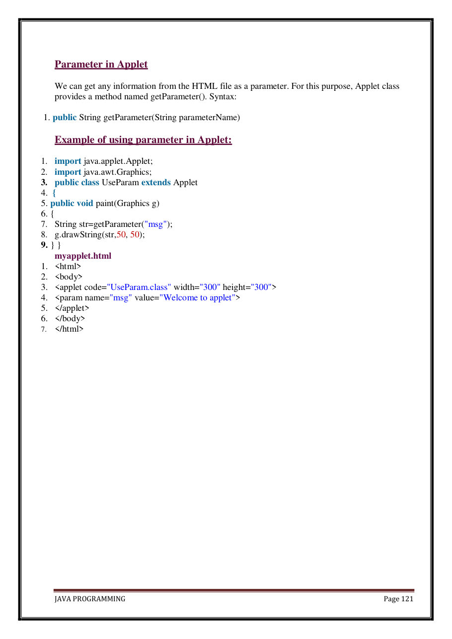 Java Programming Notes for B.Tech 2nd Sem — page 127