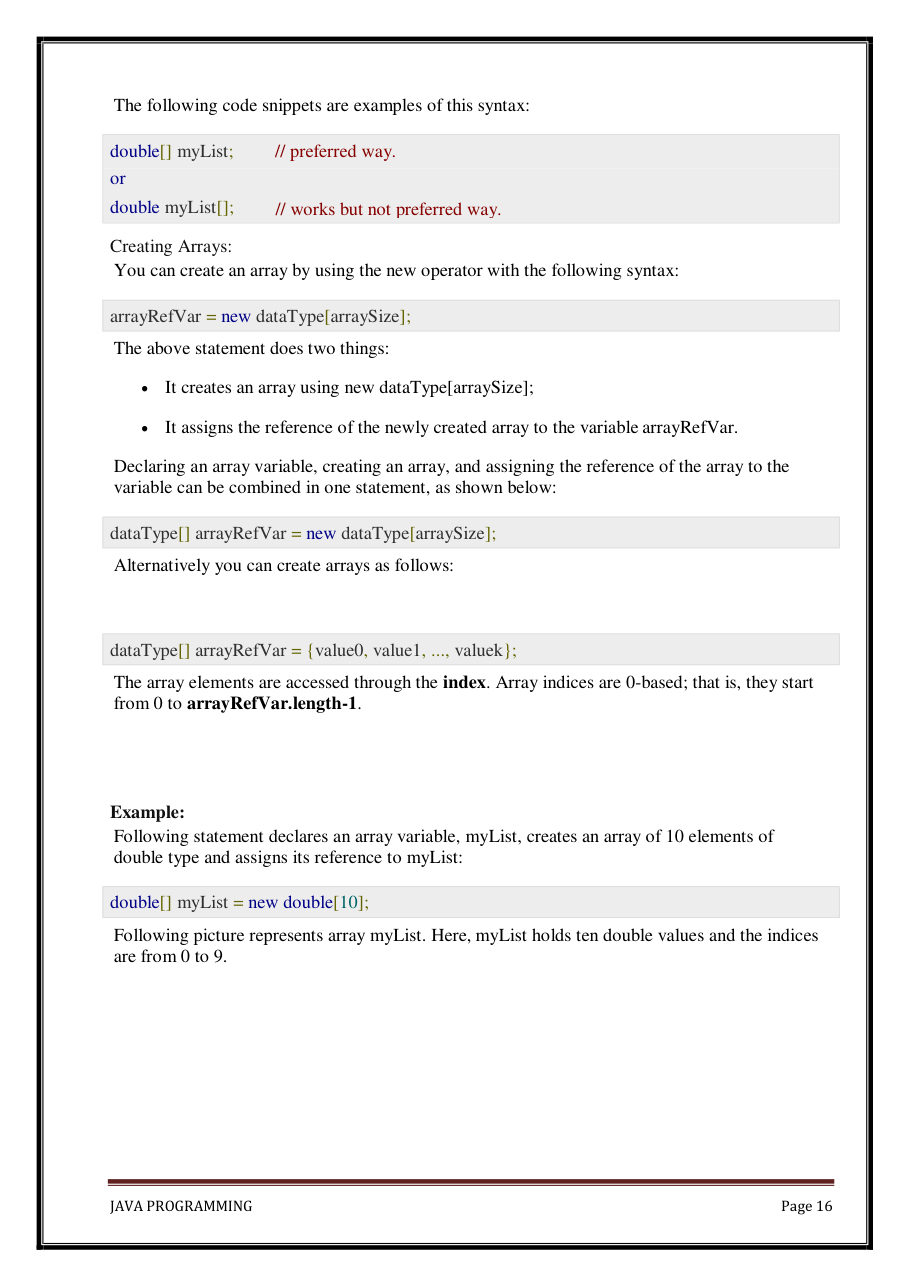 Java Programming Notes for B.Tech 2nd Sem — page 22