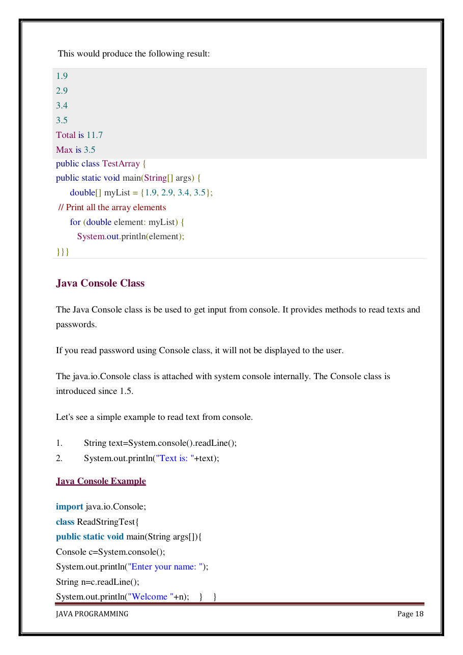 Java Programming Notes for B.Tech 2nd Sem — page 24