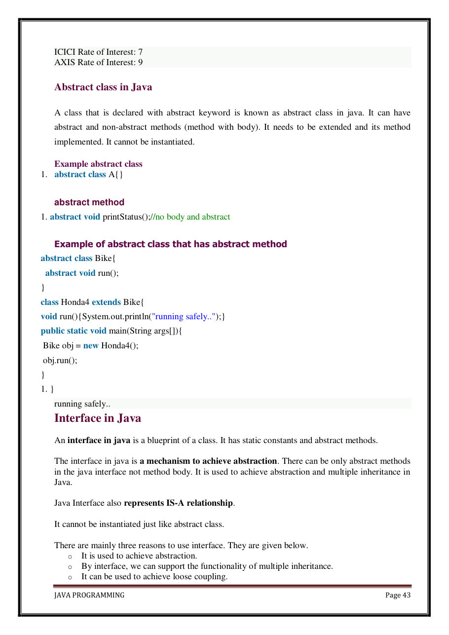 Java Programming Notes for B.Tech 2nd Sem — page 49