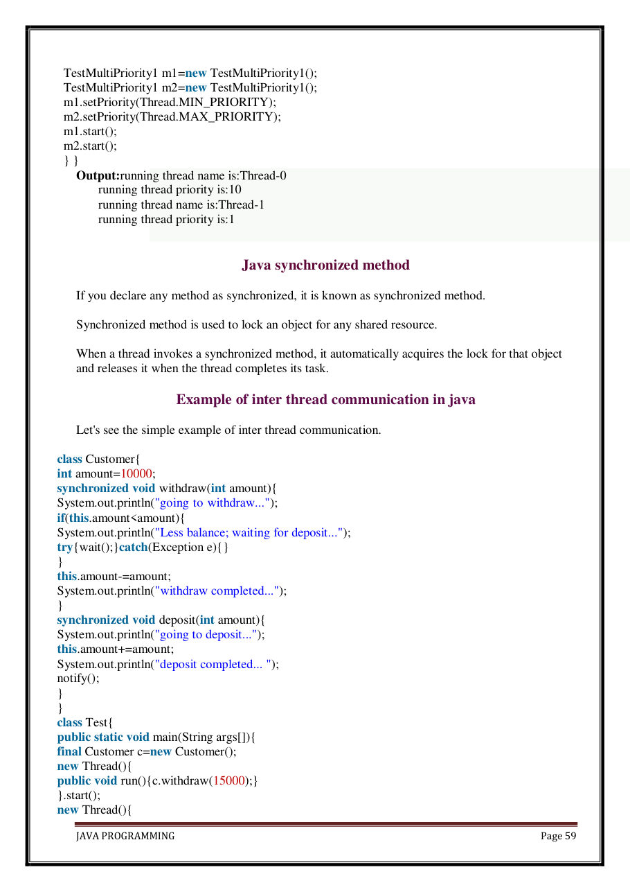 Java Programming Notes for B.Tech 2nd Sem — page 65