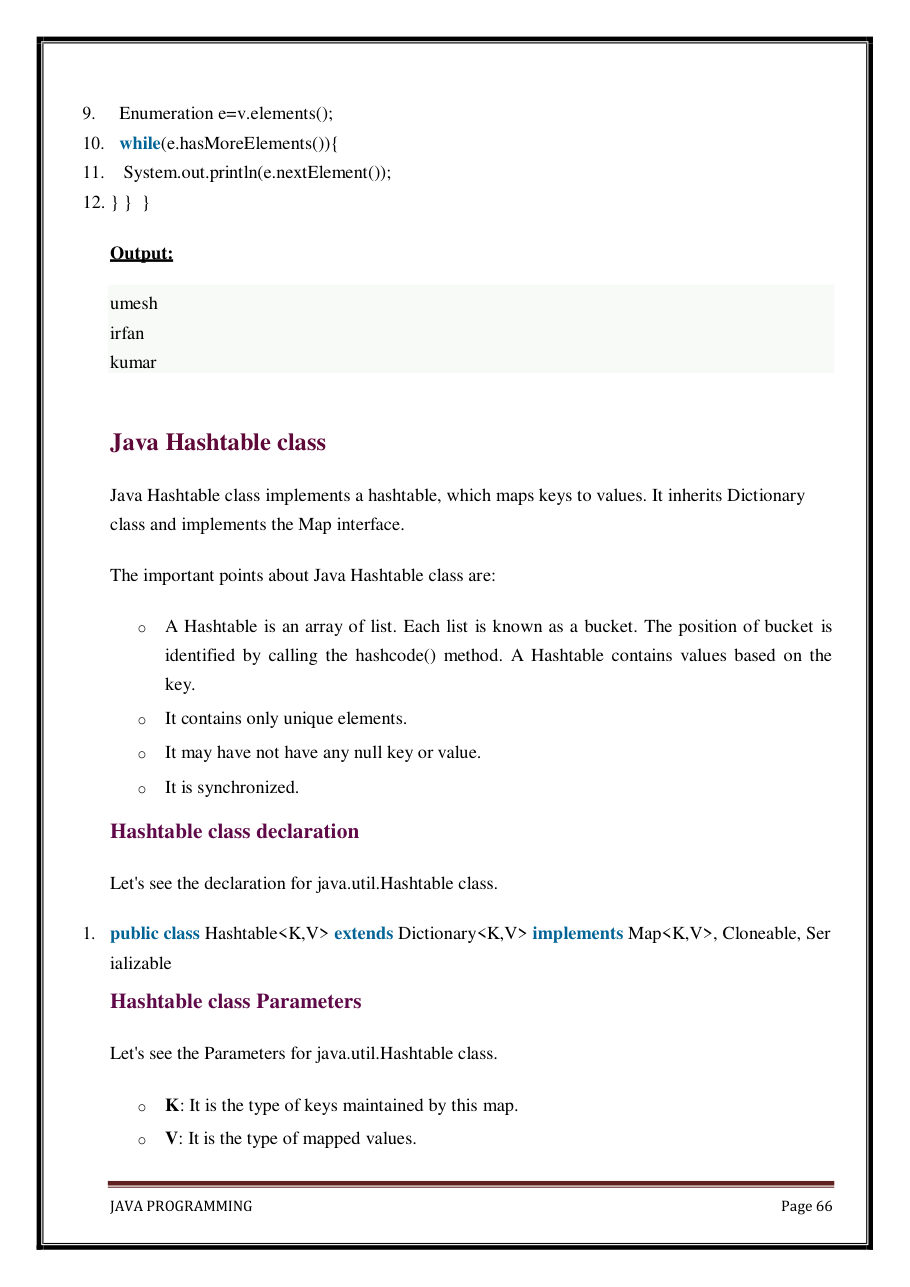 Java Programming Notes for B.Tech 2nd Sem — page 72