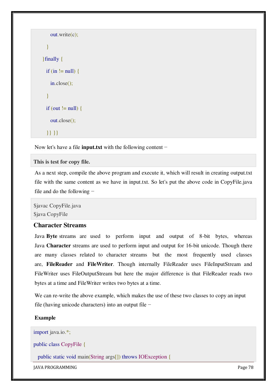 Java Programming Notes for B.Tech 2nd Sem — page 84