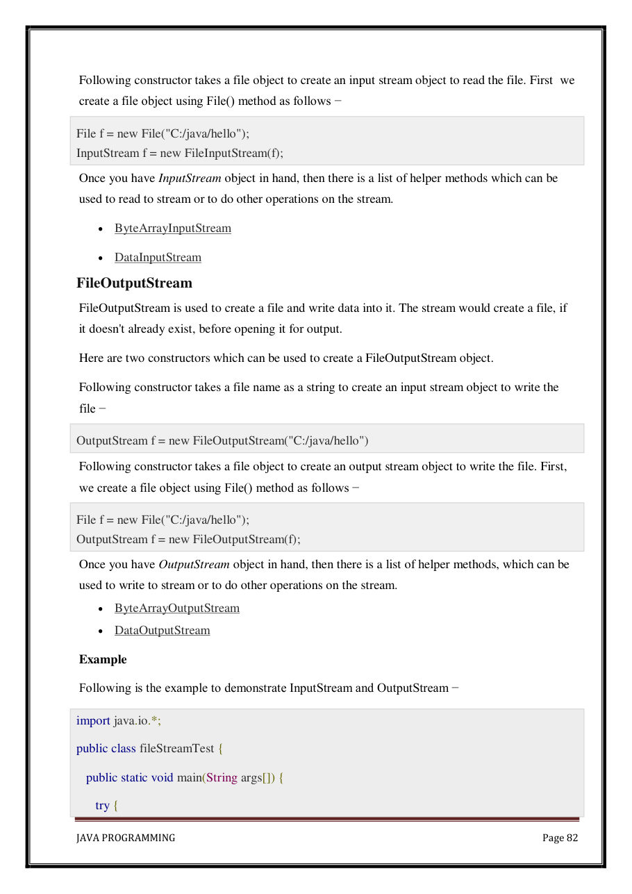 Java Programming Notes for B.Tech 2nd Sem — page 88