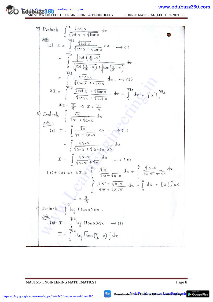 Engineering Mathematics I — page 115
