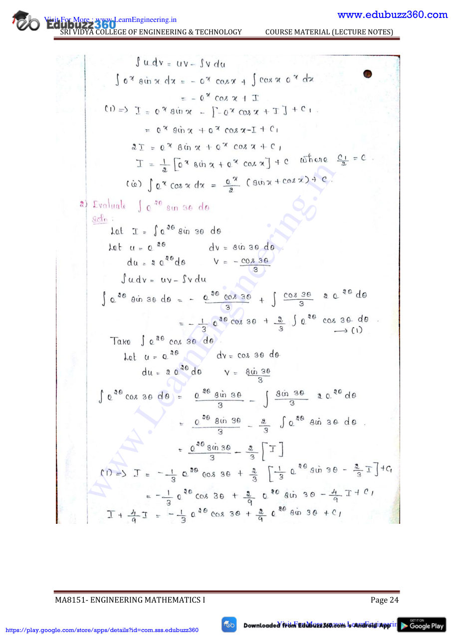 Engineering Mathematics I — page 131