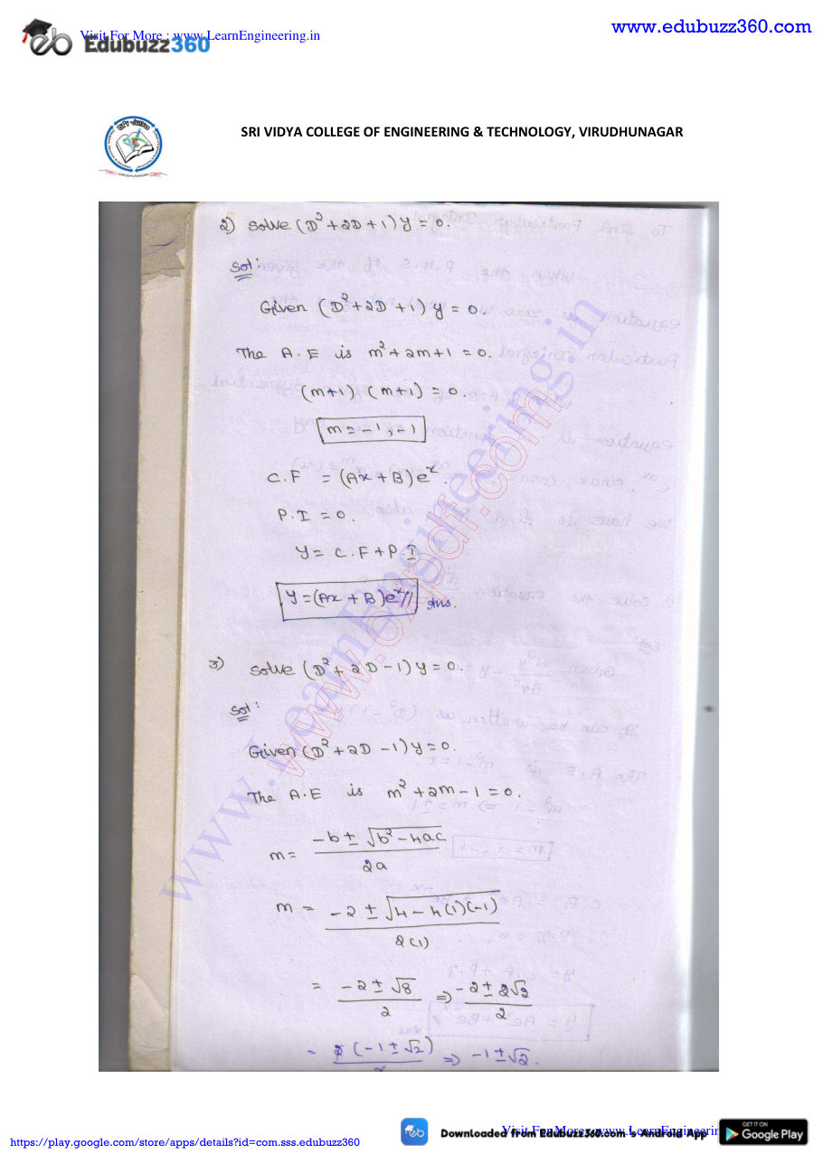 Engineering Mathematics I — page 185