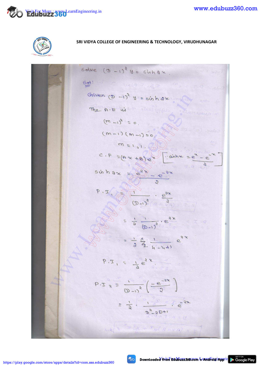 Engineering Mathematics I — page 191