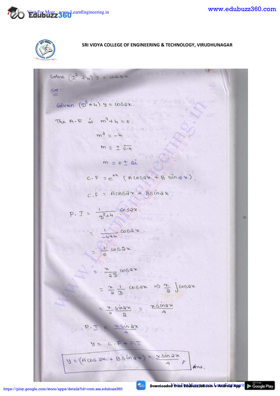 Engineering Mathematics I — page 196