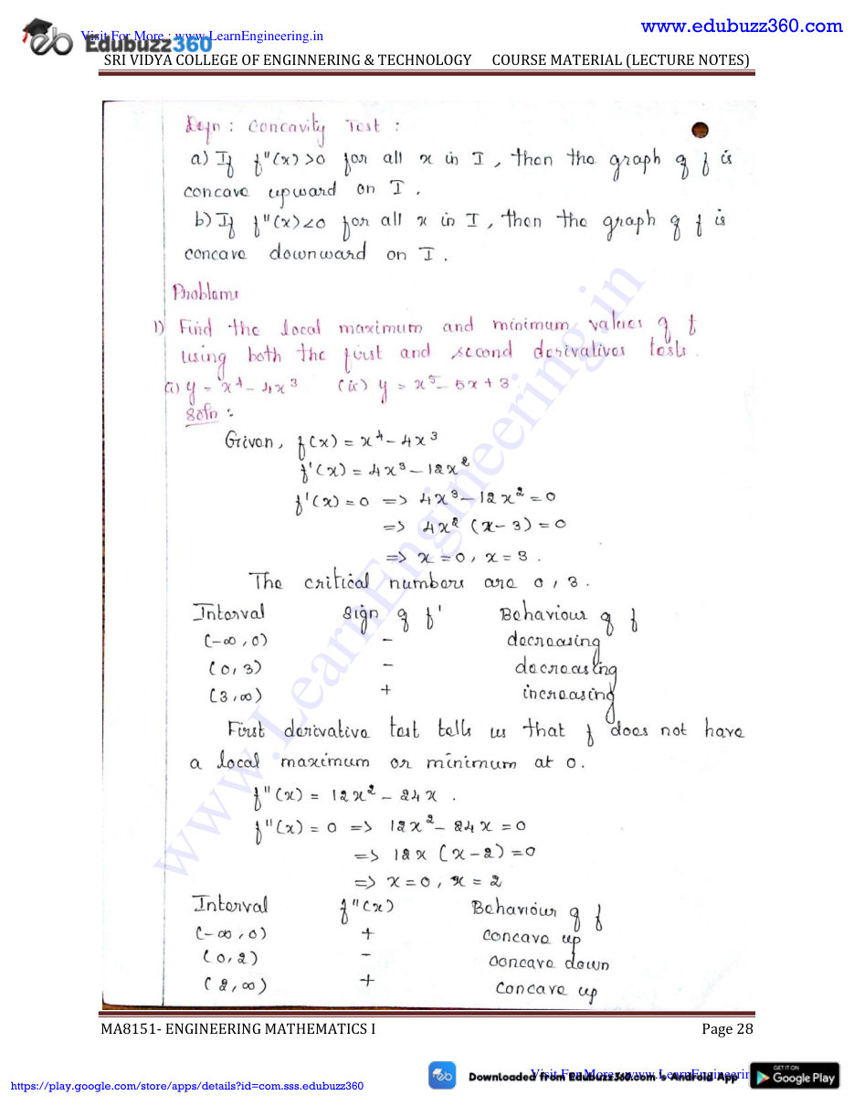Engineering Mathematics I — page 28