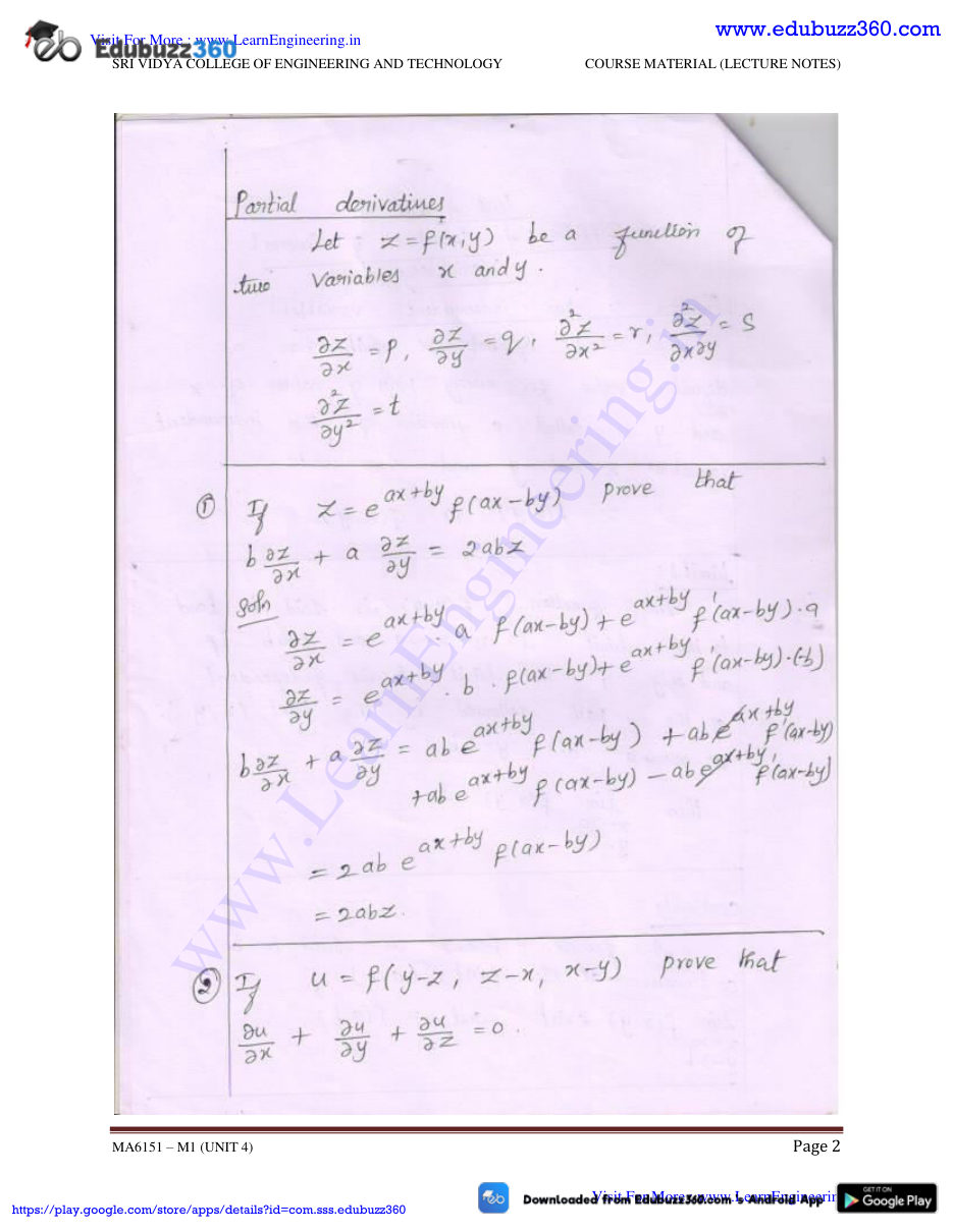 Engineering Mathematics I — page 37