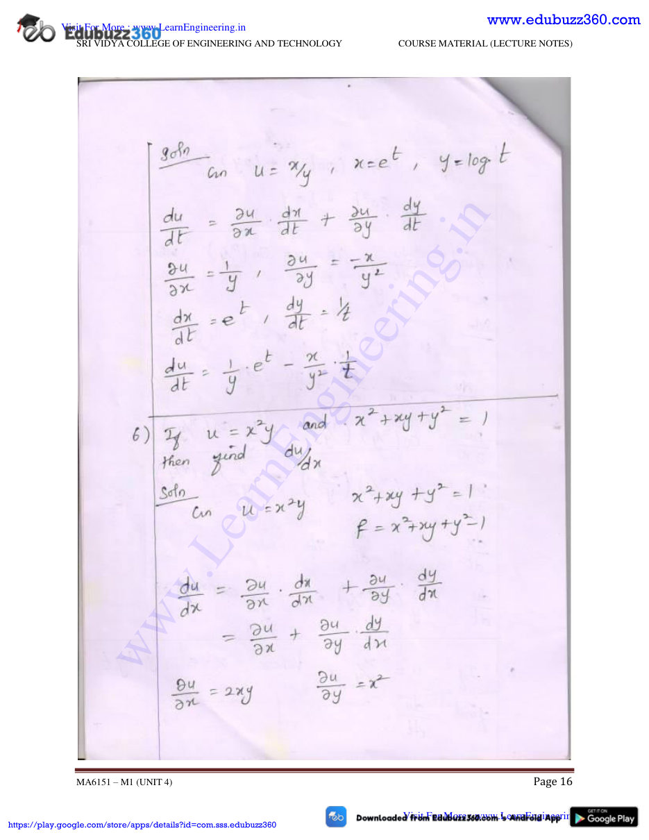 Engineering Mathematics I — page 51