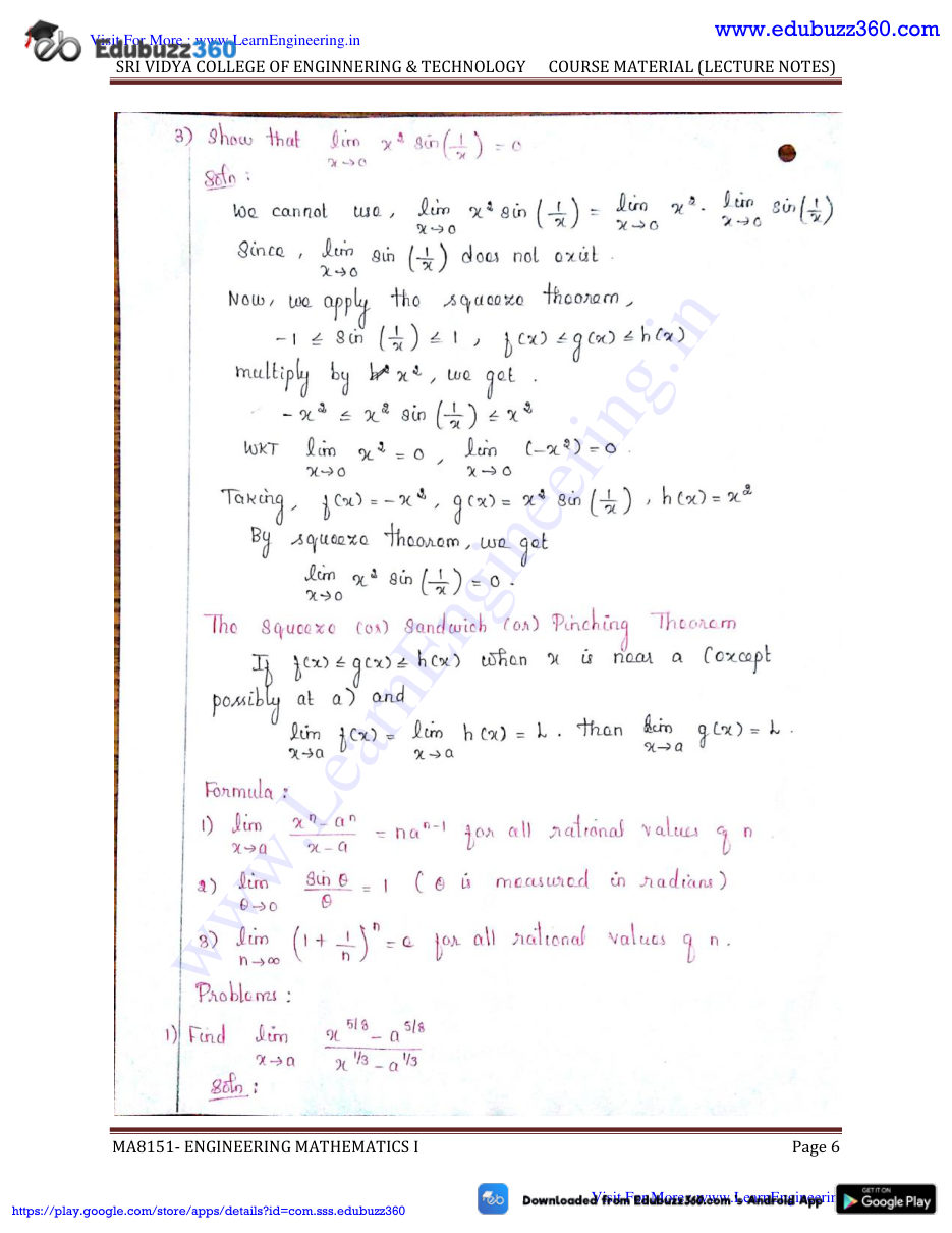 Engineering Mathematics I — page 6