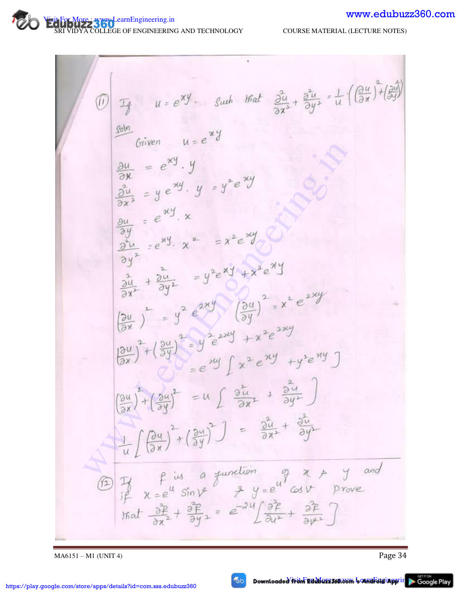 Engineering Mathematics I — page 69