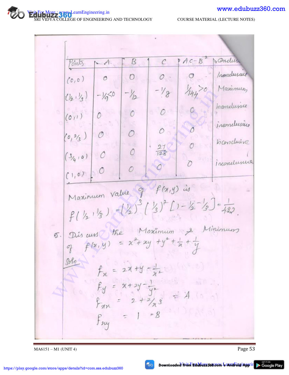 Engineering Mathematics I — page 88