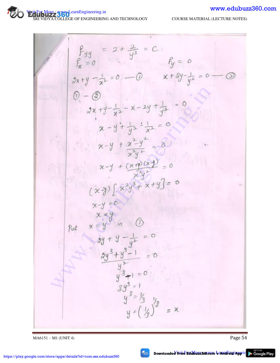 Engineering Mathematics I — page 89